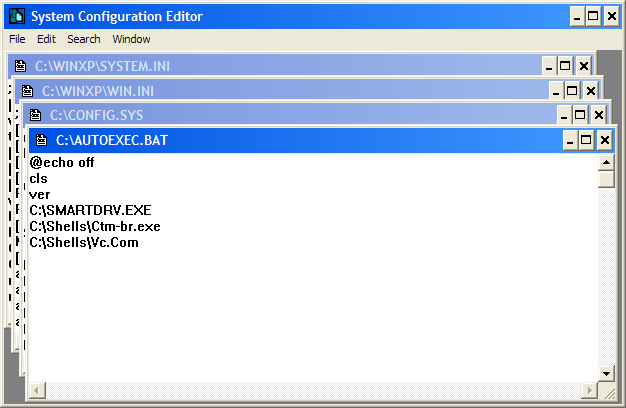 System Configuration Editor